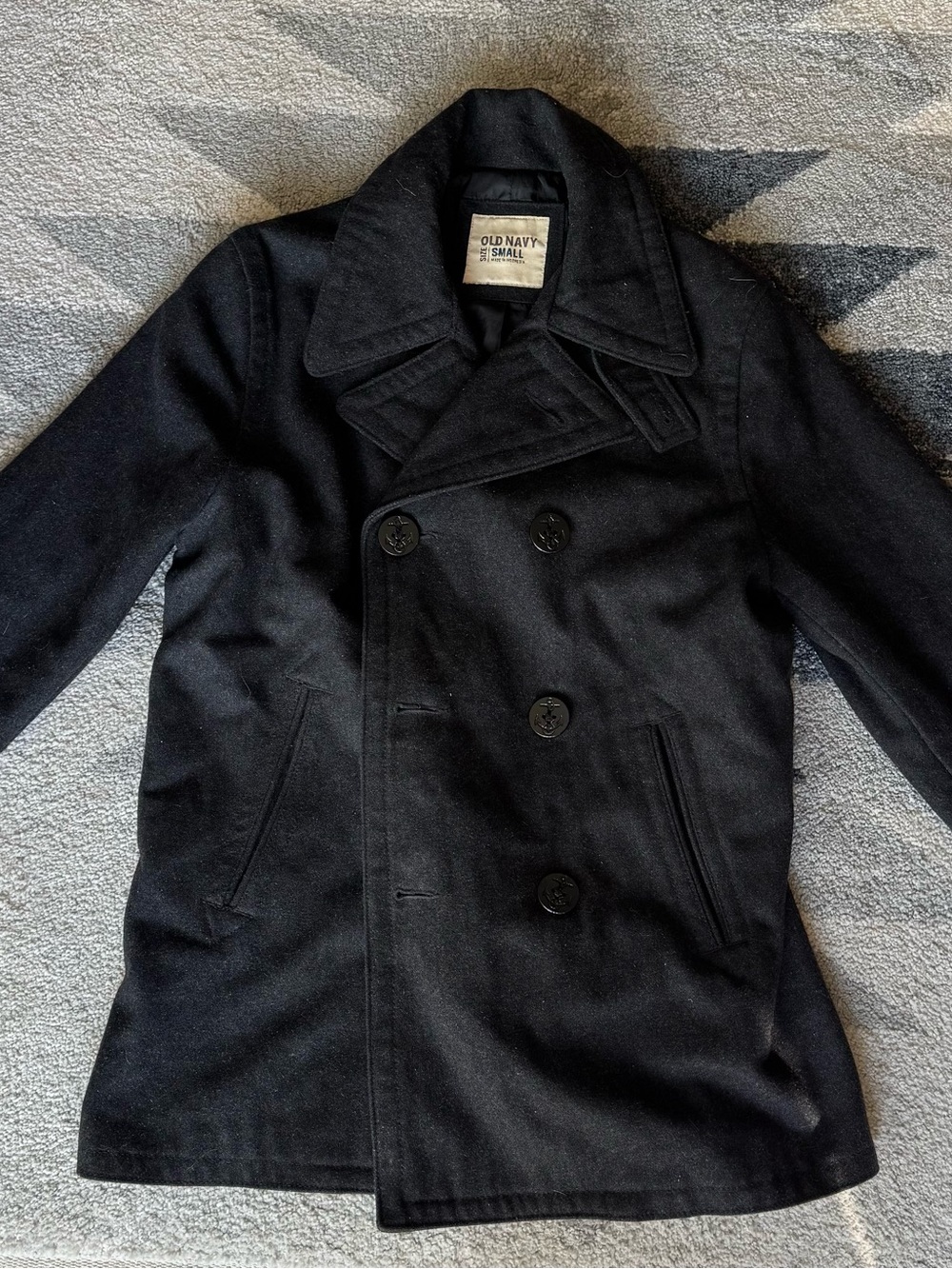 Old Navy Men's Gray Peacoat Jacket